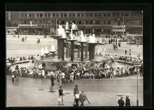 AK Berlin, Brunnen am Alexanderplatz