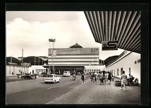 AK Halle /Saale, Ansicht vom Hauptbahnhof