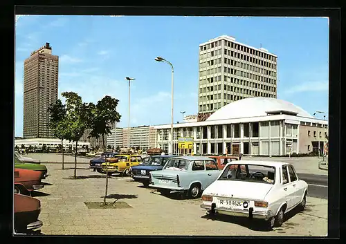 AK Berlin, Alexanderplatz, Haus des Lehrers und Kongresshalle