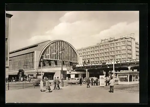 AK Berlin, S-Bahnhof Alexanderplatz mit Berolina-Haus