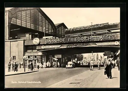AK Berlin, Bahnhof Friedrichstrasse