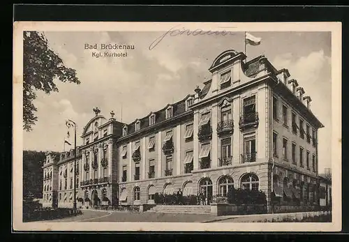 AK Bad Brückenau, Partie am Kgl. Kurhotel