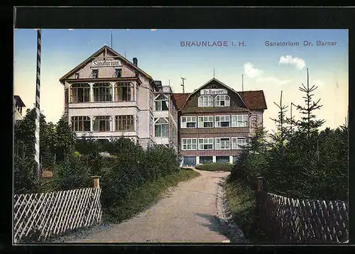 AK Braunlage i. H., Hotel-Sanatorium Dr. Barner