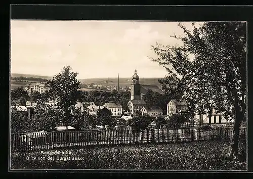 AK Rodewisch i. V., Blick von der Burgstrasse