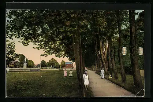 AK Bad Bramstedt, Blick in die Allee