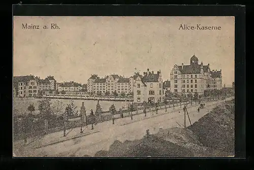 AK Mainz a. Rh., Blick zur Alice-Kaserne