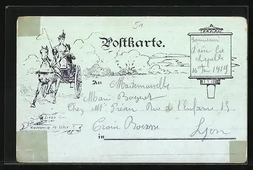 Lithographie Aachen, Panorama vom Pulverturm, Theater, Linzenhäuschen