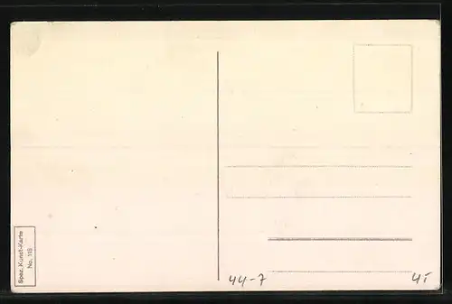 AK Zwei kleine Mädchen mit einer Harlekin-Puppe