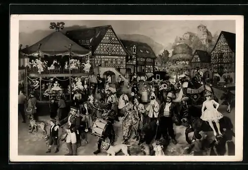 AK Sonneberg /Th., Thüringer Kirmes, Sonneberger Weltausstellungsgruppe für Brüssel 1910