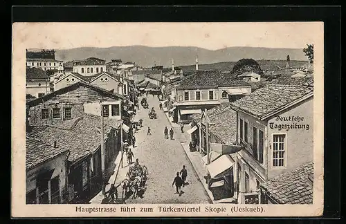 AK Skopie, Hauptstrasse führt zum Türkenviertel