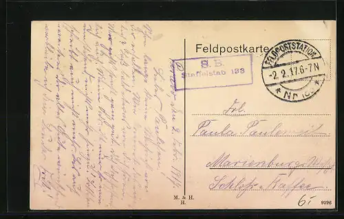 AK Uesküb, Ortsansicht aus der Vogelschau