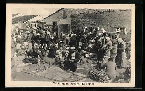 AK Skoplje, Markttage in dem Ort