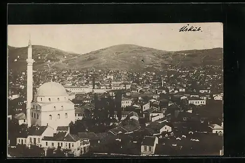 AK Uesküb, Panoramaansicht des Ortes