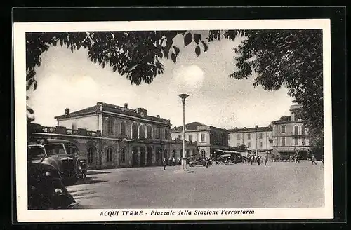 AK Acqui Terme, Piazzale della Stazione Ferroviaria