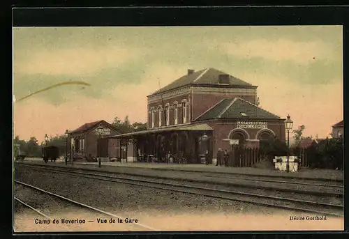 AK Camp de Beverloo, Vue de la Gare