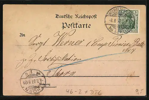 Lithographie Berlin, Pferdebahn auf der Weidendamm-Brücke, mit Friedrichstrasse und Kupfergraben