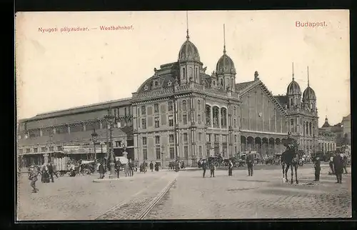 AK Budapest, Partie am Westbahnhof