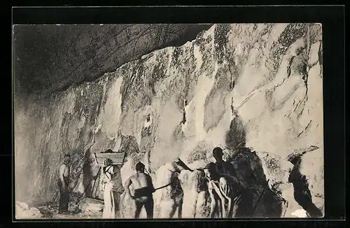 AK Solotwyno, Slatinské Doly-Akna Szlatina, Arbeiter im Salzbergwerk