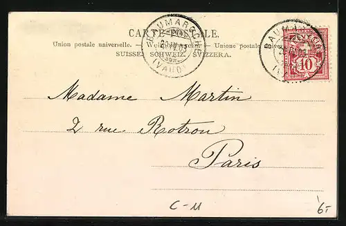 AK Centenaire Vaudois 1803-1903