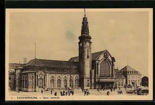 AK Luxembourg, Gare centrale, Bahnhof