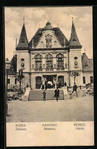 AK Kaschau, Blick zum Bahnhof