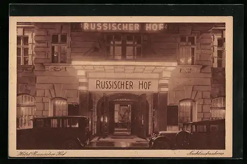 AK Berlin, Hotel Russischer Hof, Georgenstrasse 21-22