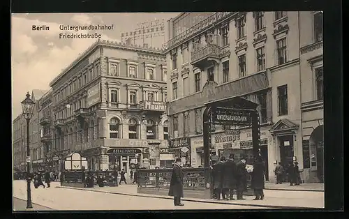 AK Berlin, Untergrundbahnhof Friedrichstrasse