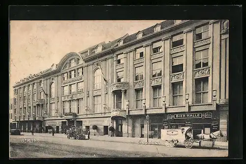 AK Berlin-Schöneberg, Berliner Eispalast, Pferdekutsche