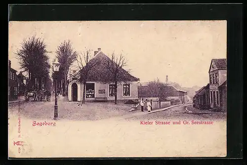 AK Segeberg, Kieler Strasse und Gr. Seestrasse
