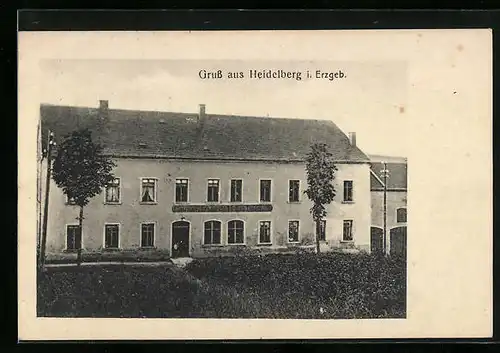 AK Heidelberg i. Erzgeb., Ansicht vom Gasthaus