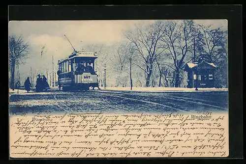 AK Hamburg, Ringbahn, Strassenbahn