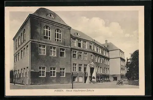 AK Hagen, Neue Kaufmann-Schule, Strassenansicht