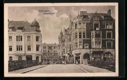 AK Solingen, Partie in der Birkenstrasse