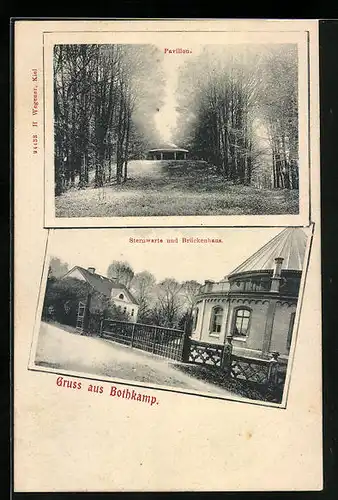AK Bothkamp, Sternwarte und Brückenhaus, Pavillon