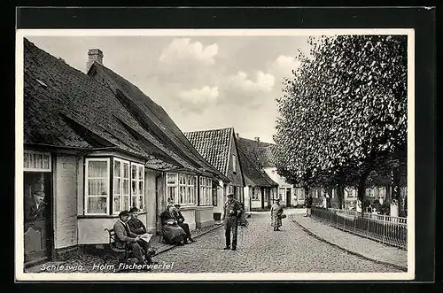 AK Schleswig, Holm-Strasse, Fischerviertel