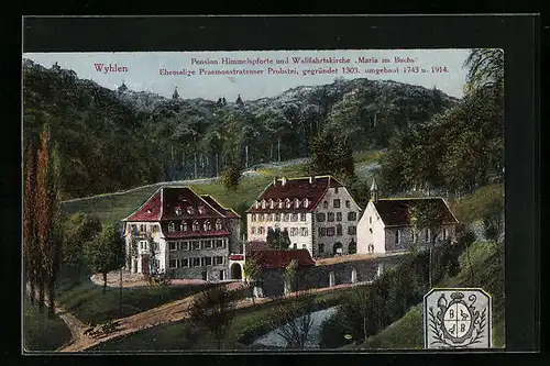 AK Wyhlen, Pension Himmelspforte und Wallfahrtskirche Maria im Buchs
