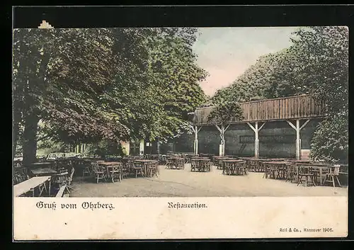 AK Ohrberg, Aussenbereich einer Restauration
