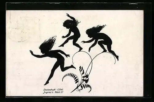 Künstler-AK Diefenbach: Göttliche Jugend I. Blatt 17