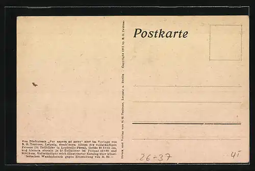 Künstler-AK Diefenbach: Per aspera ad astra, Teilbild 14