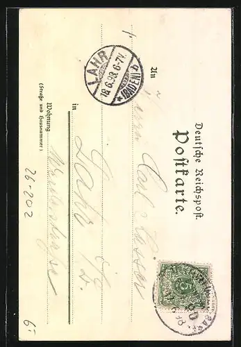 Künstler-AK Carl Biese: Ravenna-Fall