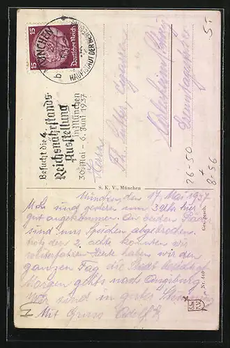Künstler-AK Hans Boettcher: Münchner Hofbräuhaus