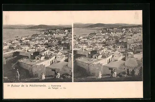 Stereo-AK Autour de la Mèditerranèe-Panorama de Tanger
