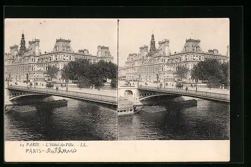 Stereo-AK Paris, L`Hotel-de-Ville