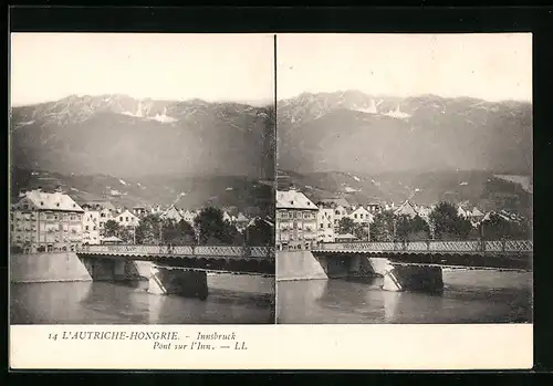 Stereo-AK Innsbruck, Pont sur l`Inn
