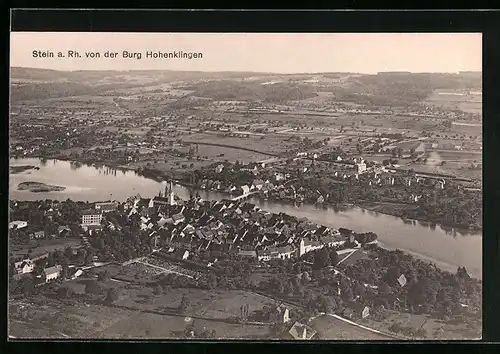 AK Stein am Rhein, Totalansicht von der Burg Hohenklingen