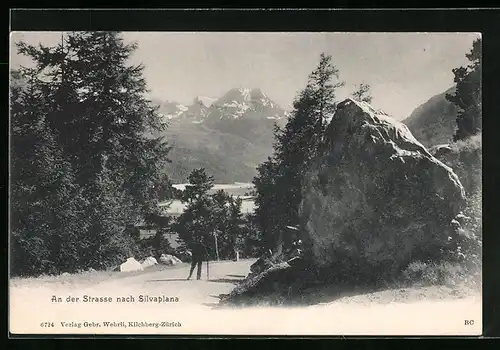 AK Silvaplana, An der Strasse nach Silvaplana