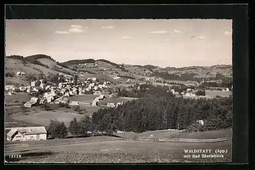 AK Waldstatt, Totalansicht mit Bad Säntisblick