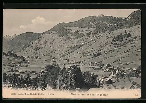 AK Unterwasser, Totalansicht mit Alt-St. Johann