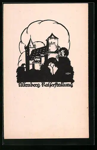 AK Nürnberg, Kaiserstallung, Scherenschnitt