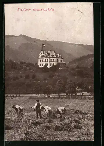 AK Etzelbach, Blick vom Feld zum Genesungsheim